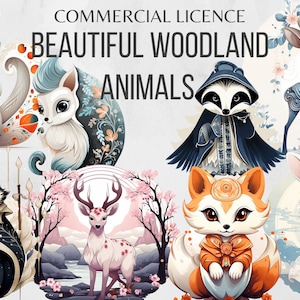 Animales del bosque Clipart Fox PNG Woodland Baby Shower Woodland Nursery PNG Ardilla Clipart Animal Prints Junk Journal Supplies Scrap book