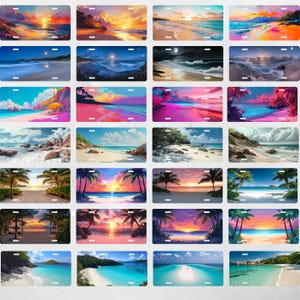 May include: A set of 20 digital images featuring various beach scenes with blue water, white sand, and palm trees. The images are perfect for use as phone backgrounds, social media posts, or for printing.