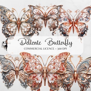 Schmetterling Clipart Metallic Schmetterling PNG Schmetterlinge PNG Schmetterling Druck Schmetterling Kunst Schmetterling Aufkleber Hochzeit Clipart Verziert