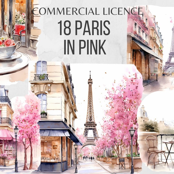 Paris Clipart Paris Cafe Clipart Bakery Clipart Paris Cafe PNG Paris Cafe Print Eiffel Tower Clipart Pink Paris Cityscape Coffee Clipart