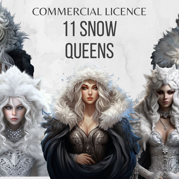 Ice Queen PNG Snow Princess Clipart Winter Clipart Frozen Clipart Ice Princess Fantasy Clipart Fairy Tale Clipart Evil Queen Clipart