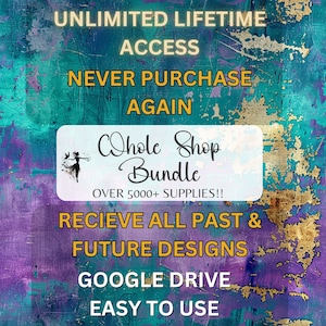 ENTIRE STORE 5000+ Clipart -All Past and Future Designs - Google Drive Access - Whole Etsy Shop - Super easy to use New designs added Weekly