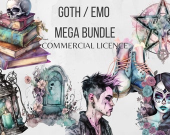 Pastel Goth Clipart Goth PNG Lindo halloween Clipart Paquete Emo Pegatinas Spooky Clipart Cráneo Clipart Witchy Clipart Pastel Goth Pegatinas