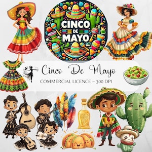 Cinco De Mayo PNG Mexican Clipart Mexican Bundle PNG Mama Cita Mexican png Sublimation Designs Digital Download Cinco De Mayo Junk Journal