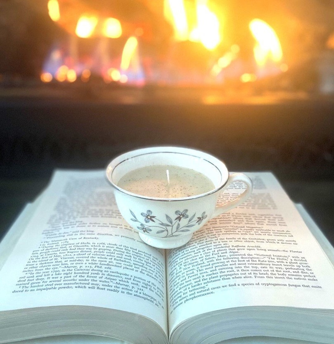 Chai Tea, Teacup Candles, Teacup Candle, Beeswax Candle, Beeswax