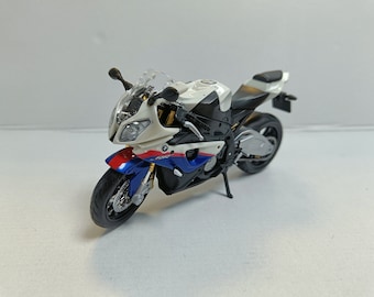 Custom Personalised Name Number Plate Scale Model Bike BMW S1000 RR Red Gift Birthday Dad Mum Wife Husband Gift Boxed Product