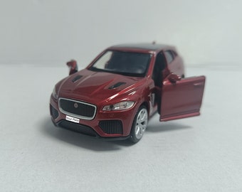Custom Personalised Name Number Plate Scale Model Car Jaguar F-Pace In Red Gift Birthday Dad Mum Wife Husband Gift Boxed Product