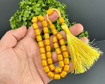 Faturan Amber rozenkrans, bakeliet rozenkrans 33 islamitische rozenkrans, Misbaha, Tasbih, Tasbeeh, moslim rozenkrans cadeau, sibha, masbaha, İslamic gebedskralen
