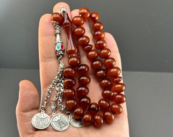 Faturan Amber Rosary, LARGE SİZE Rosary, muslim rosary, Misbaha, islamic gift Rosary, Tasbih, tasbeeh, Amber islamic Rosary, Masbaha, Sibha