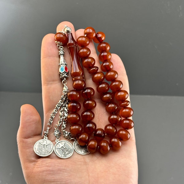 Faturan Amber Rosary, LARGE SİZE Rosary, muslim rosary, Misbaha, islamic gift Rosary, Tasbih, tasbeeh, Amber islamic Rosary, Masbaha, Sibha