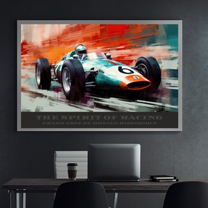 Monaco Grand Prix Wall Art Poster, Historic Racingcars, Race Fan Gift ...