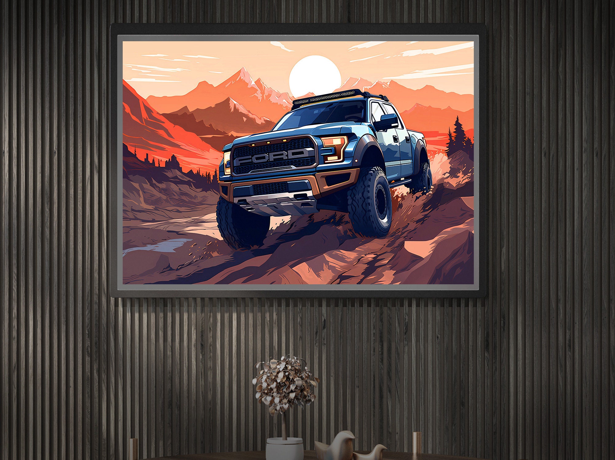 FORD F-150 Raptor Truck Wall Art Poster, Home Improvement, Wall Art ...