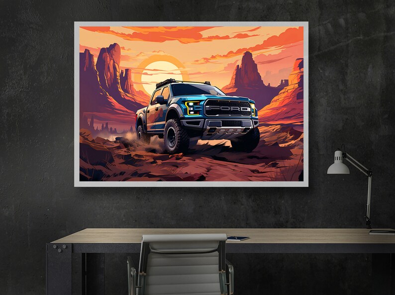 Raptor R Poster FORD F-150 Raptor Truck Wall Art Poster, Mejoras para el hogar, Arte de ...
