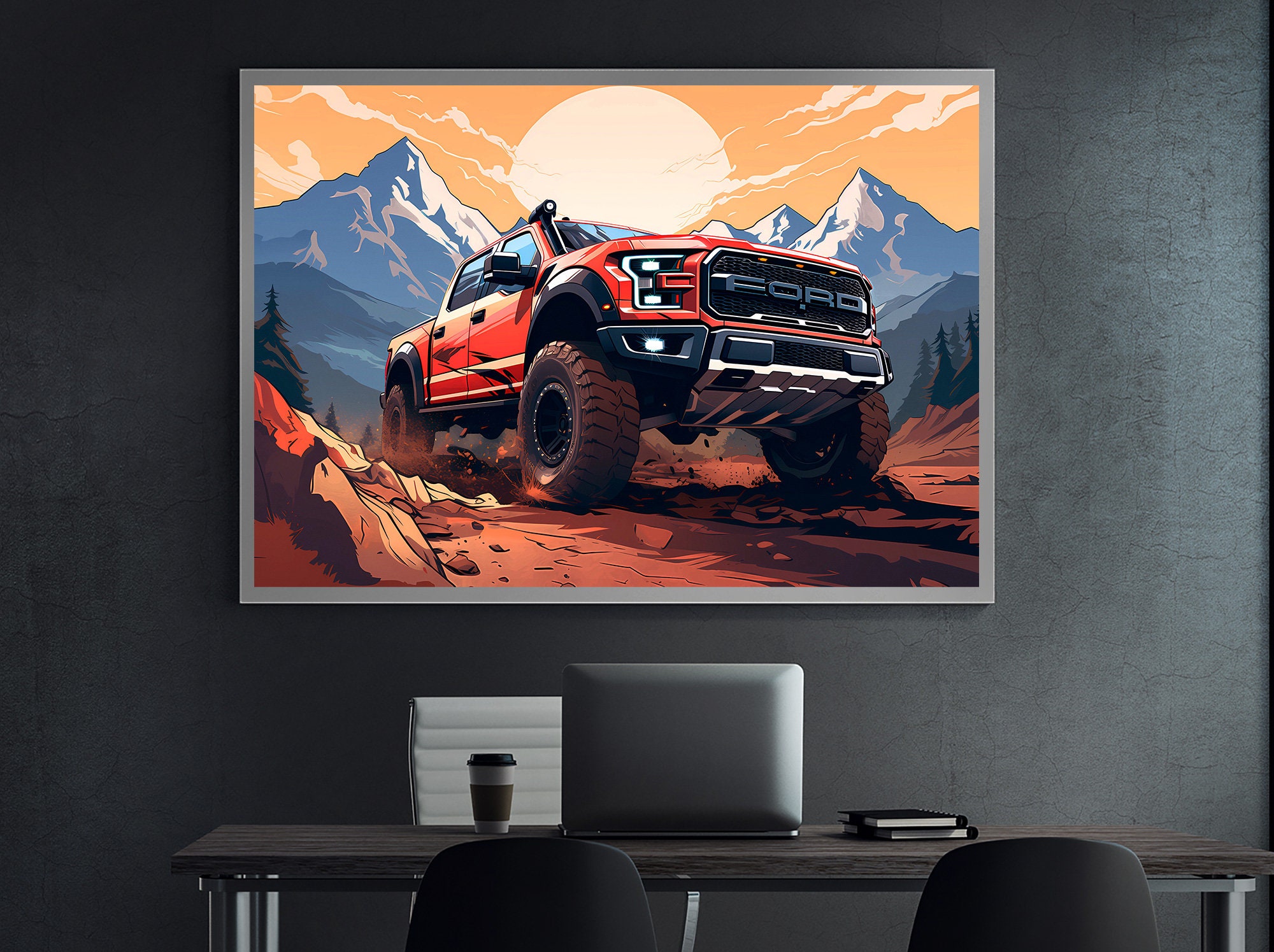 FORD F-150 Raptor Truck Wall Art Poster, Home Improvement, Wall Art ...