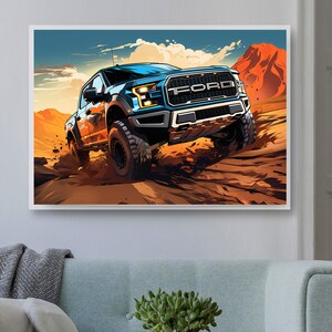 FORD F-150 Raptor Truck Wall Art Poster, Home Improvement, Wall Art ...