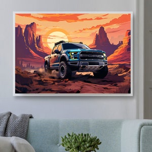 FORD F-150 Raptor Truck Wall Art Poster, Home Improvement, Wall Art ...