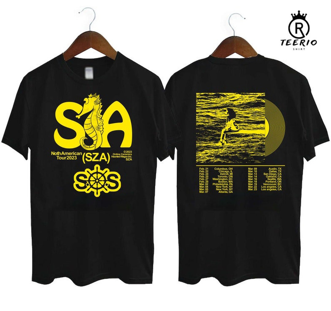 SZA SOS Tour Tshirt Sza Merch 2023 2sides Prints Shirt Sza Etsy