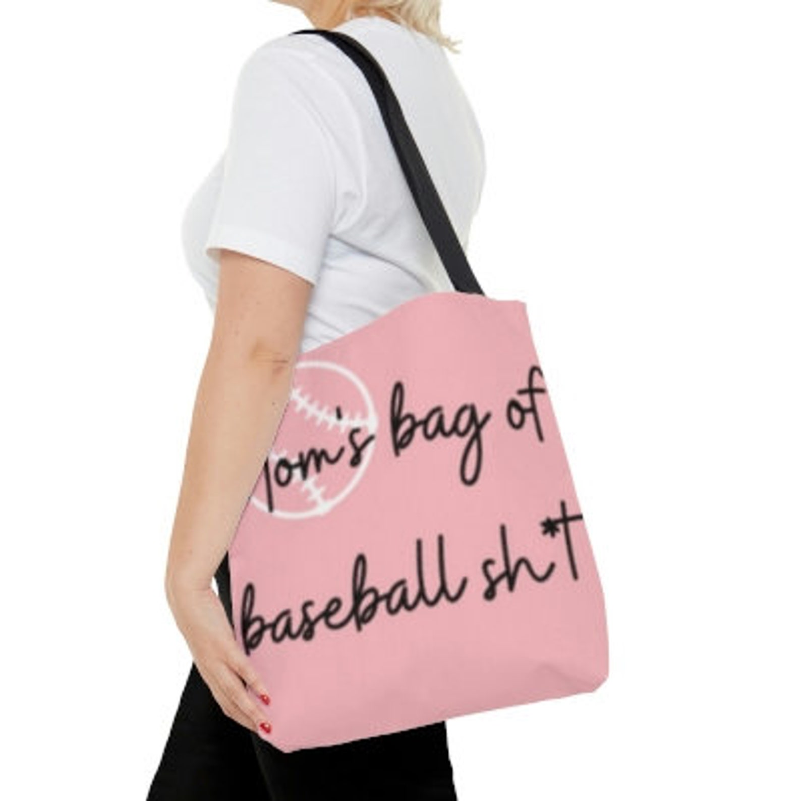 Baseball Tote Mom Tote Mom Shit Baseball Bag Mom Bag Etsy
