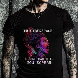 Cyberpunk Dystopian Future T-Shirt | Retro Futuristic Style | Y2K Fashion