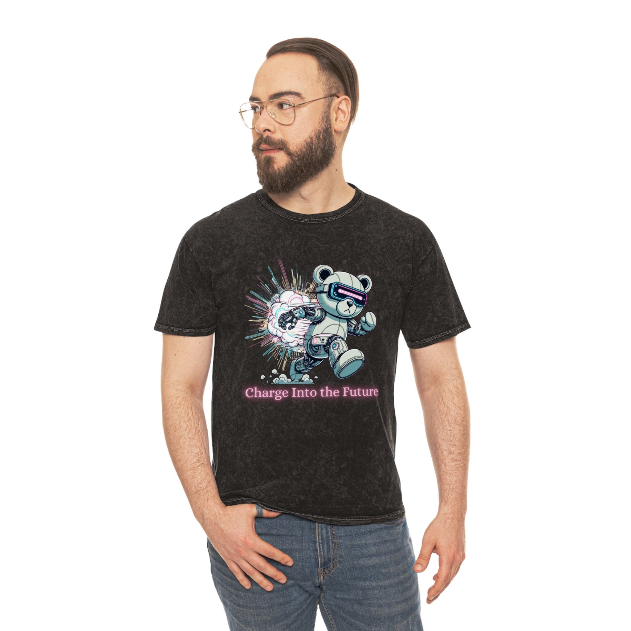 VR × CYBERPUNK CREWNECK / GREY　M VR × CYBERPUNK CREWNECK / GREY（Cyberpunk sunset VR world