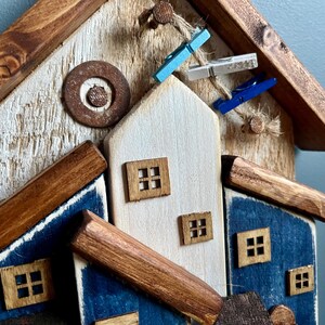 Wooden House Key Holder, Novelty Key Rack, Hallway Hooks, Entryway ...