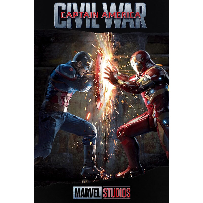 Captain America Civil War Movie Poster Movie Home Decor Room Etsy