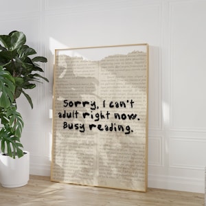 Lese Poster Zitat, Leseratte Geschenk, Buchliebhaber Galerie, Bücherwurm