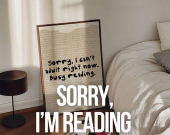 Funny Book Lover Gift “Busy Reading”