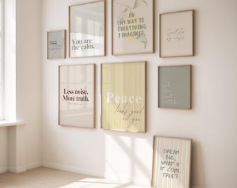 Mindful Affirmation Prints: Minimalist Home Decor (Digital Download)
