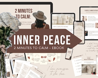 Stress Relief Ebook | Two Minutes to Calm Toolkit | Quick Mindfulness & Anxiety Reset (Digital Download)