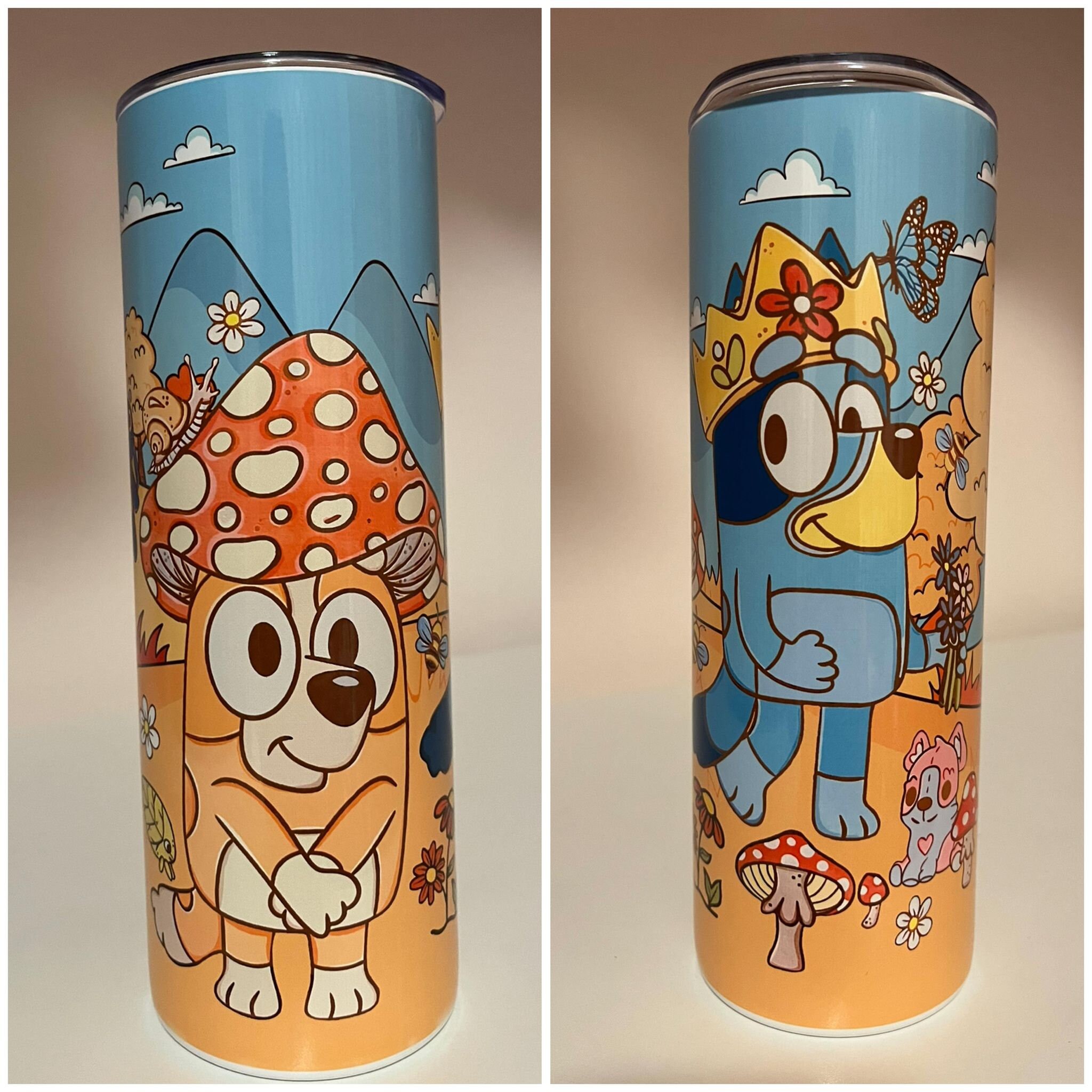 Vaso con núcleo de casa de campo inspirado en Bluey -  México