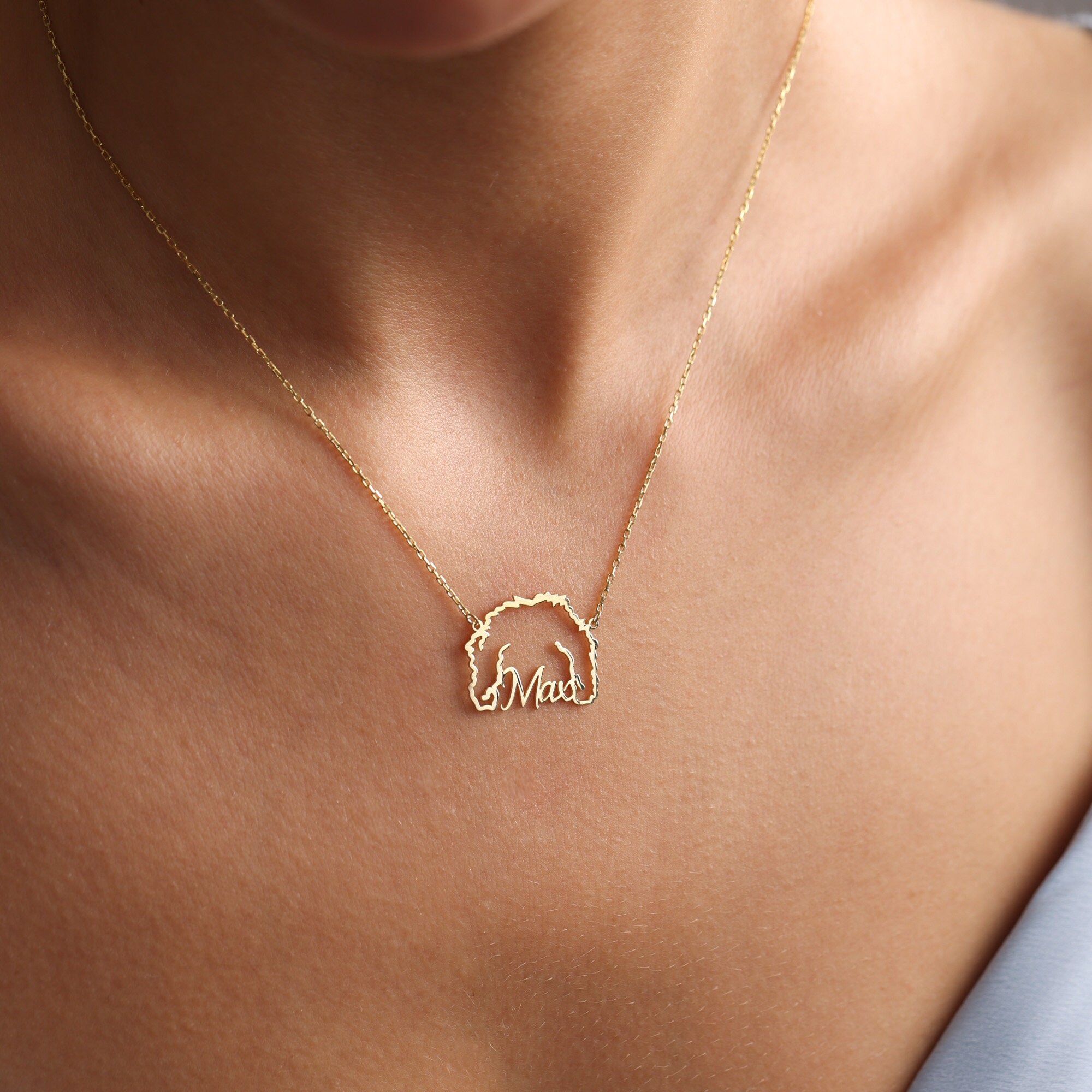 Dog ear store karma necklace