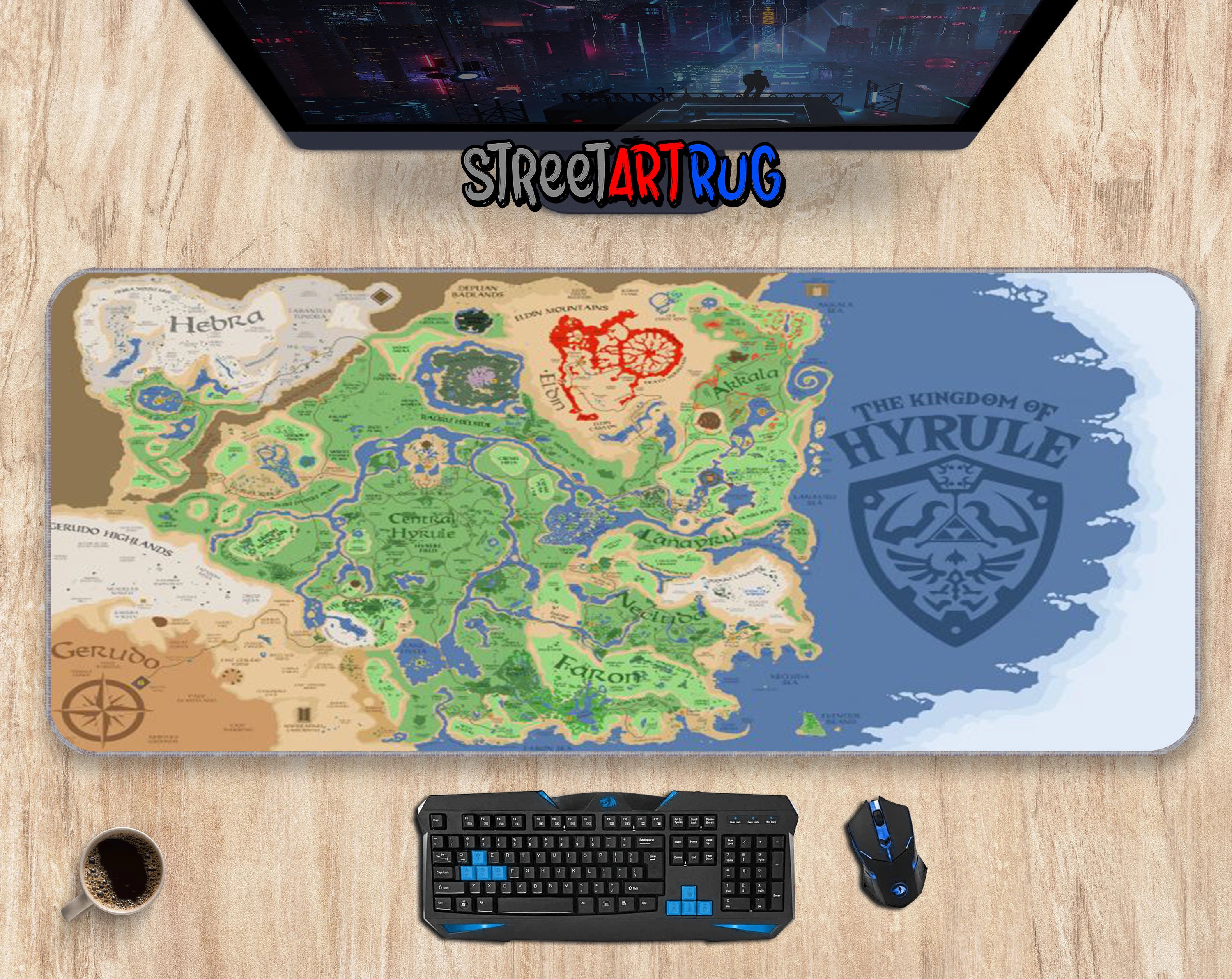 Tapis de souris World of Warcraft arc-en-ciel pour ordinateur