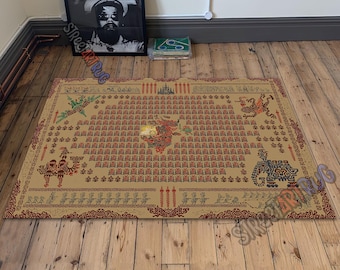 Zelda Map Rug: Breath of the Wild Game Room Decor