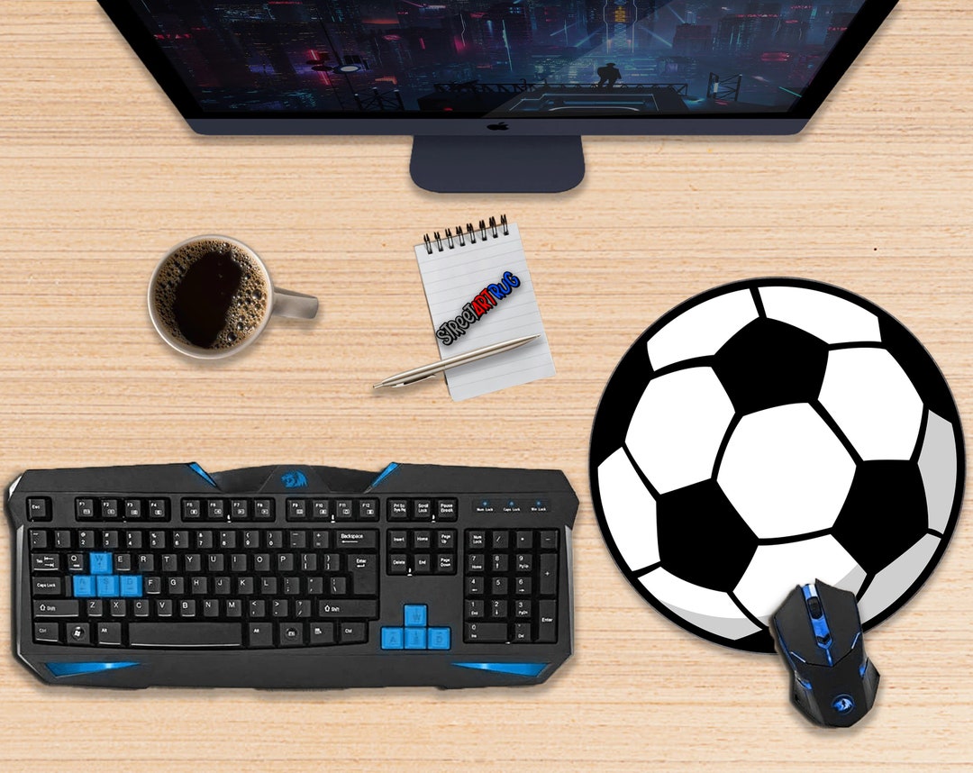 Football Ball Desk Mat Soccer Ball Desk Mat Football Mouse Etsy