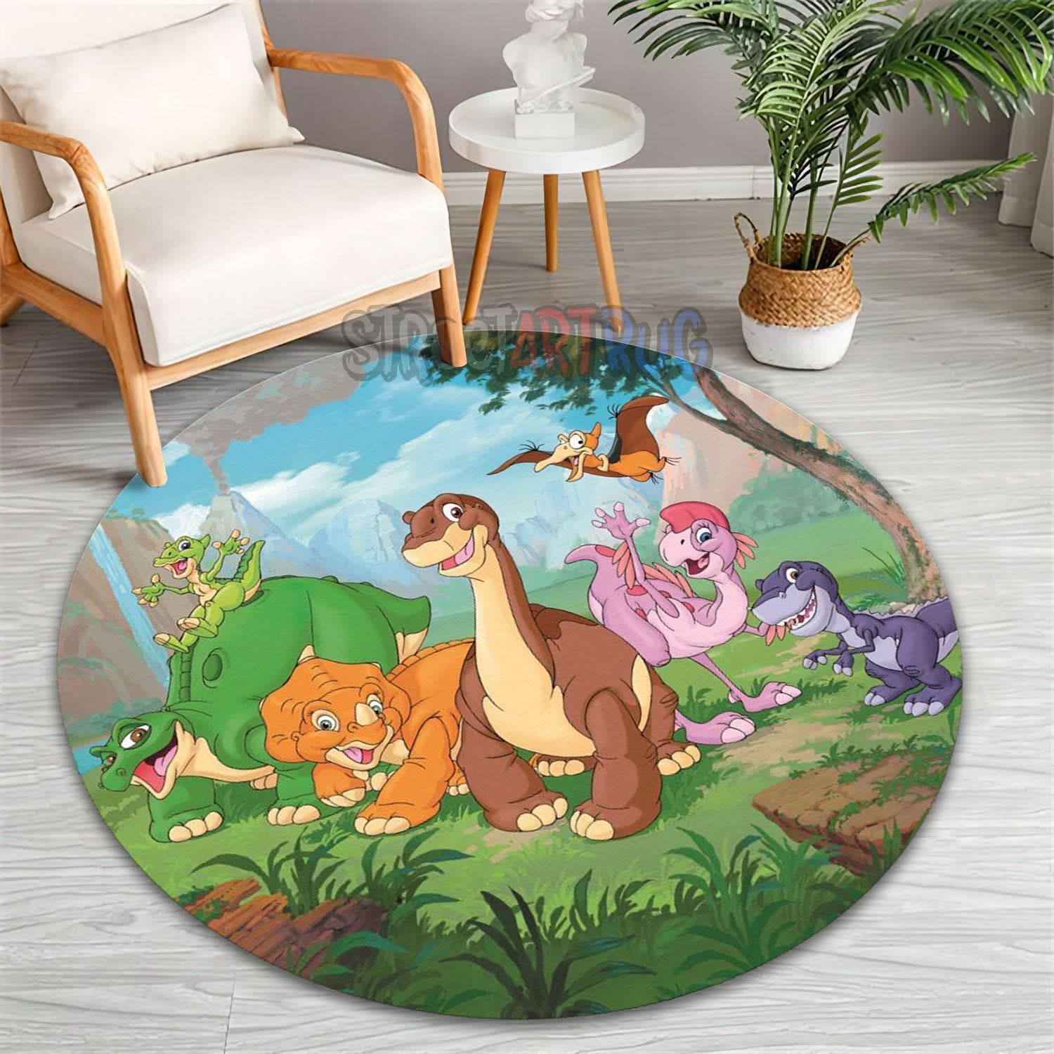 Minecraft Dino Rug Dinosaur Kids Room Rug, Green Prehistoric Valley Nursery Mat - Etsy