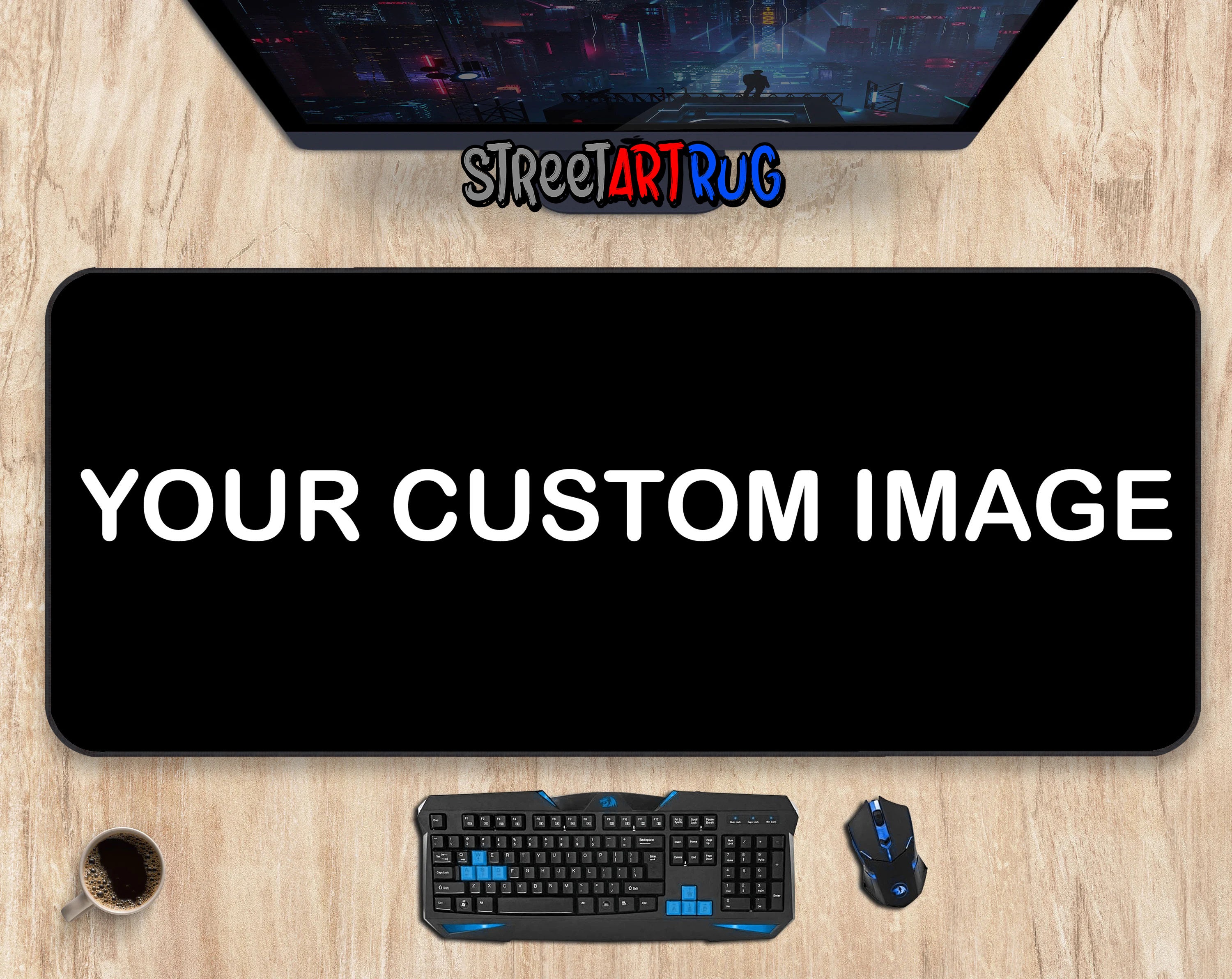 Custom Large Desk Mat Personalized Mouse Pad Custom Mouse Etsy