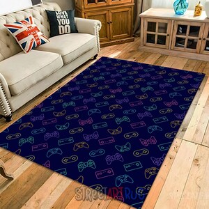Game Controller Rug: Arcade Video Gamer Carpet