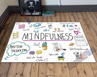 Kindergarten Classroom Rug, Mindfulness Educational Scholl Science Mat
