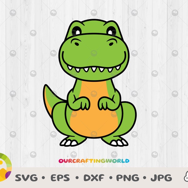 Baby Dinosaur SVG layered cut file, Dinosaur SVG, Dinosaur Vector, baby Dinosaur winking, Cute Dino SVG, Kawaii Dinosaur, Cartoon Dinosaur