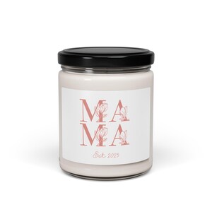 Mama Scented Soy Candle, 9oz | Perfect Gift for New Moms, Mother&#39;s Day Candle, Cozy Home Décor, Relaxation