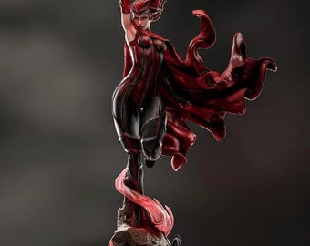 Scarlet Witch 3D-Figur Stl-Datei Spiderman - STL-Modell für Harz Drucker Figur 3D-Druck - Hochwertiges Diorama