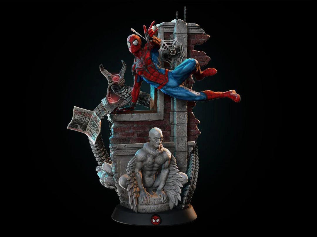 Spiderman 3D Figure Stl File Spiderman - STL Model for Resin Printer ...