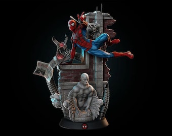 Spiderman 3D Figure Stl File  Spiderman - STL Model for Resin Printer Figure 3D Printing - High Quality Diorama