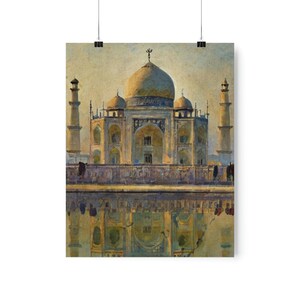 Taj Mahal | Art Illustration | Poster Print | World Travel