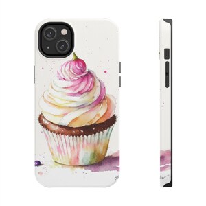 Watercolor Cupcake Tough iPhone Case