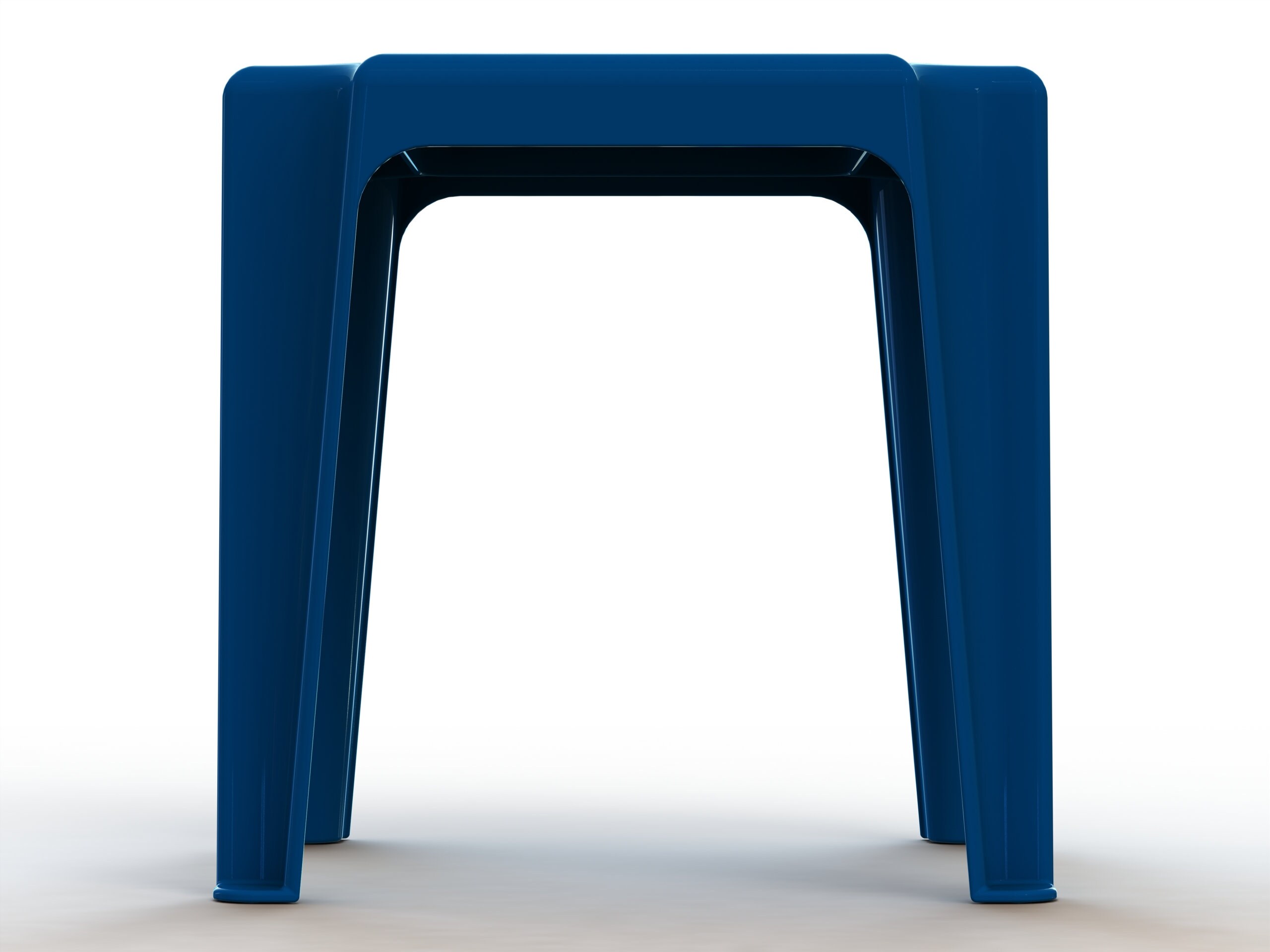 Blue Stackable Plastic Outdoor Side Table Etsy