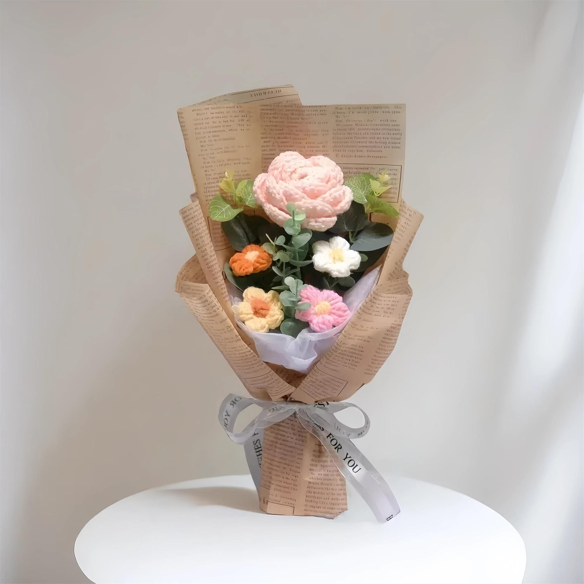 Handmade Crochet Bouquet, Bouquet for Anniversary/Birthday, Valentine&#39;s Day crochet Bouquet, Halloween gifts, Gifts for mom