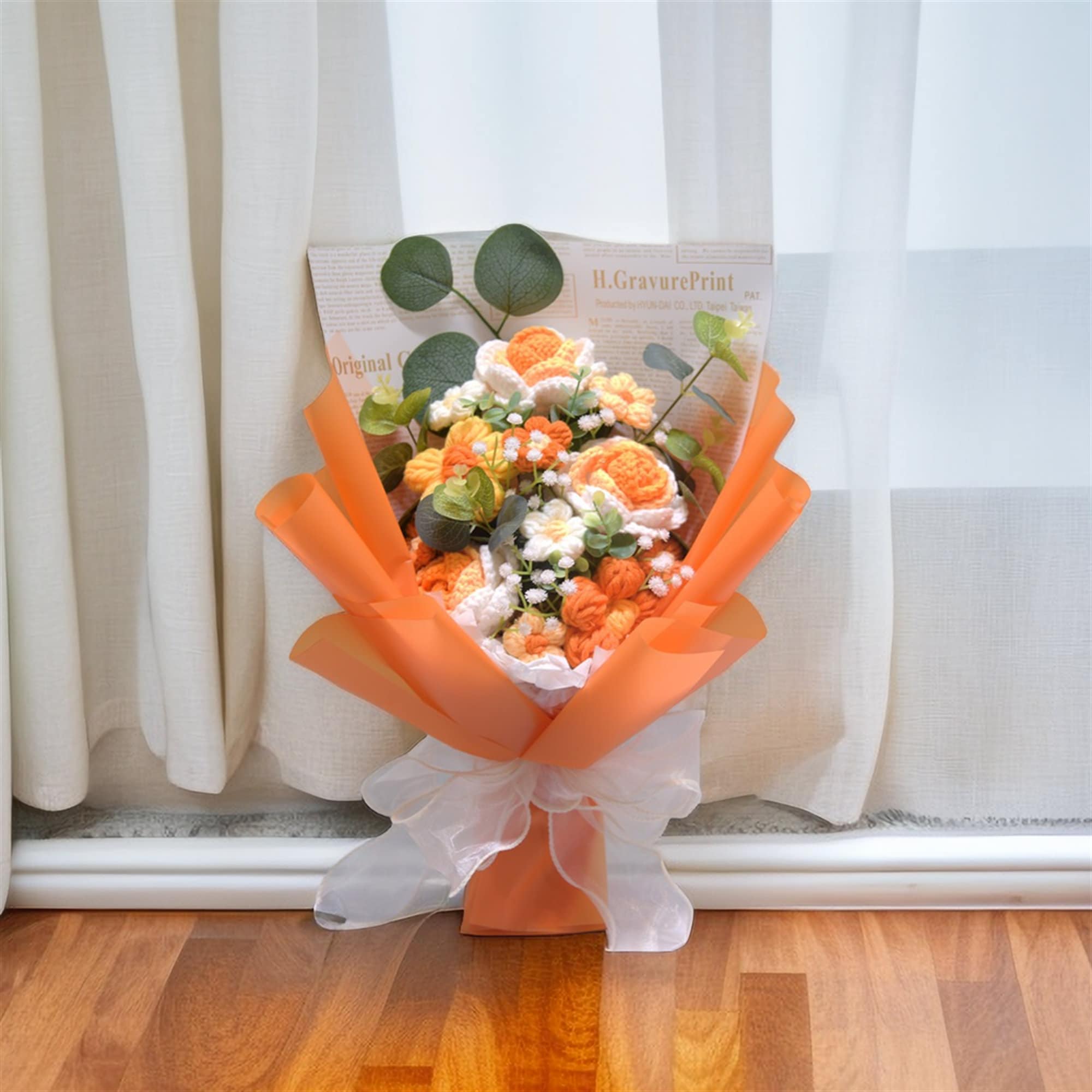 Handmade Crochet Bouquet, Bouquet for Anniversary/Birthday, Valentine&#39;s Day crochet Bouquet, Halloween gifts, Gifts for mom