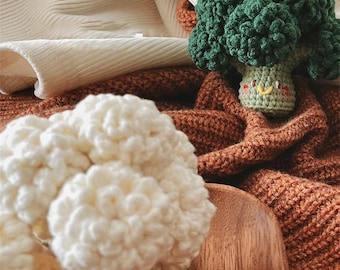 Broccoli Crochet Pattern, Cauliflower Crochet Pattern, Instant Digital Download PDF Crochet Pattern